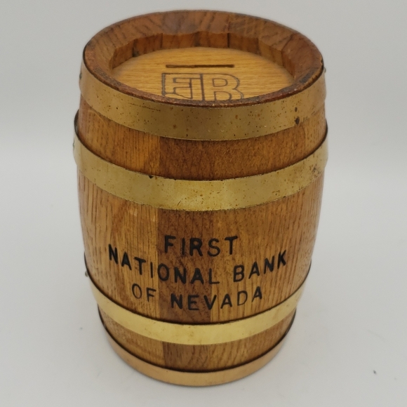 First National Bank of Nevada Other - First National Bank of Nevada Barrel Coin Bank